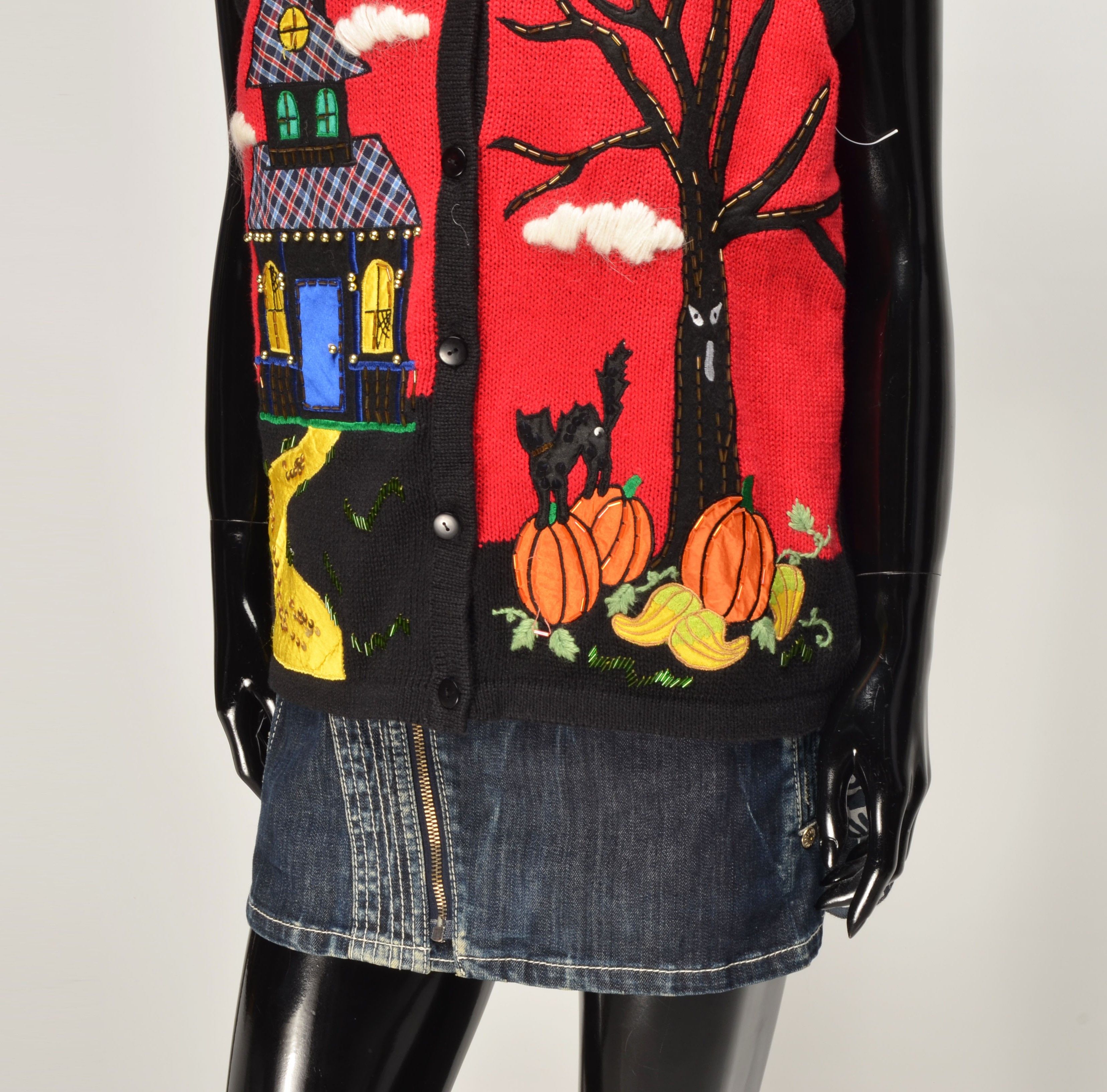 Handmade Vintage 90's Unisex Handmade Halloween Funky Vest Size ONE SIZE - 9 Thumbnail