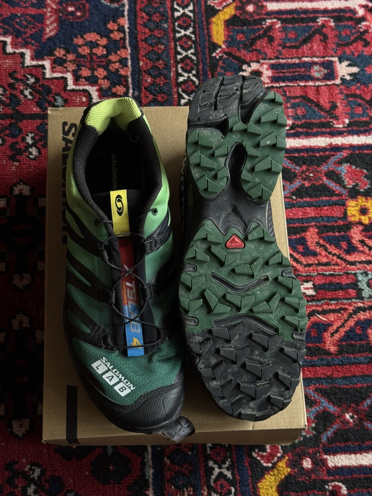 Salomon XT-4 OG in Eden/Bright Lime Green/White Size US 11.5 / EU 44-45 - 3 Thumbnail
