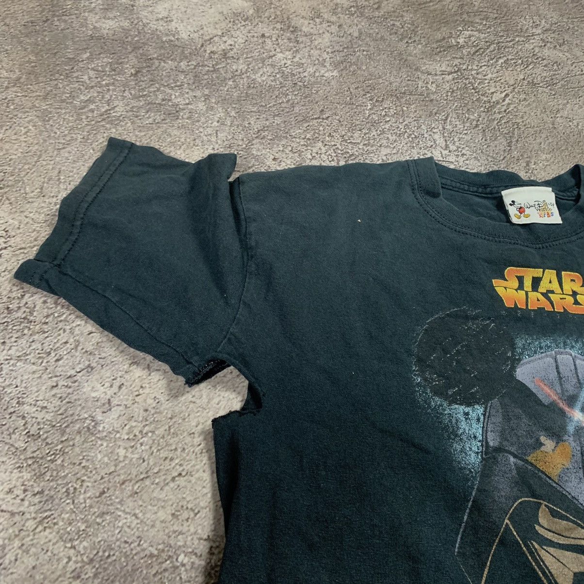 Vintage Vintage 90s Star Wars Graphic Tee Sun Faded Streetwear S Size US S / EU 44-46 / 1 - 6 Thumbnail