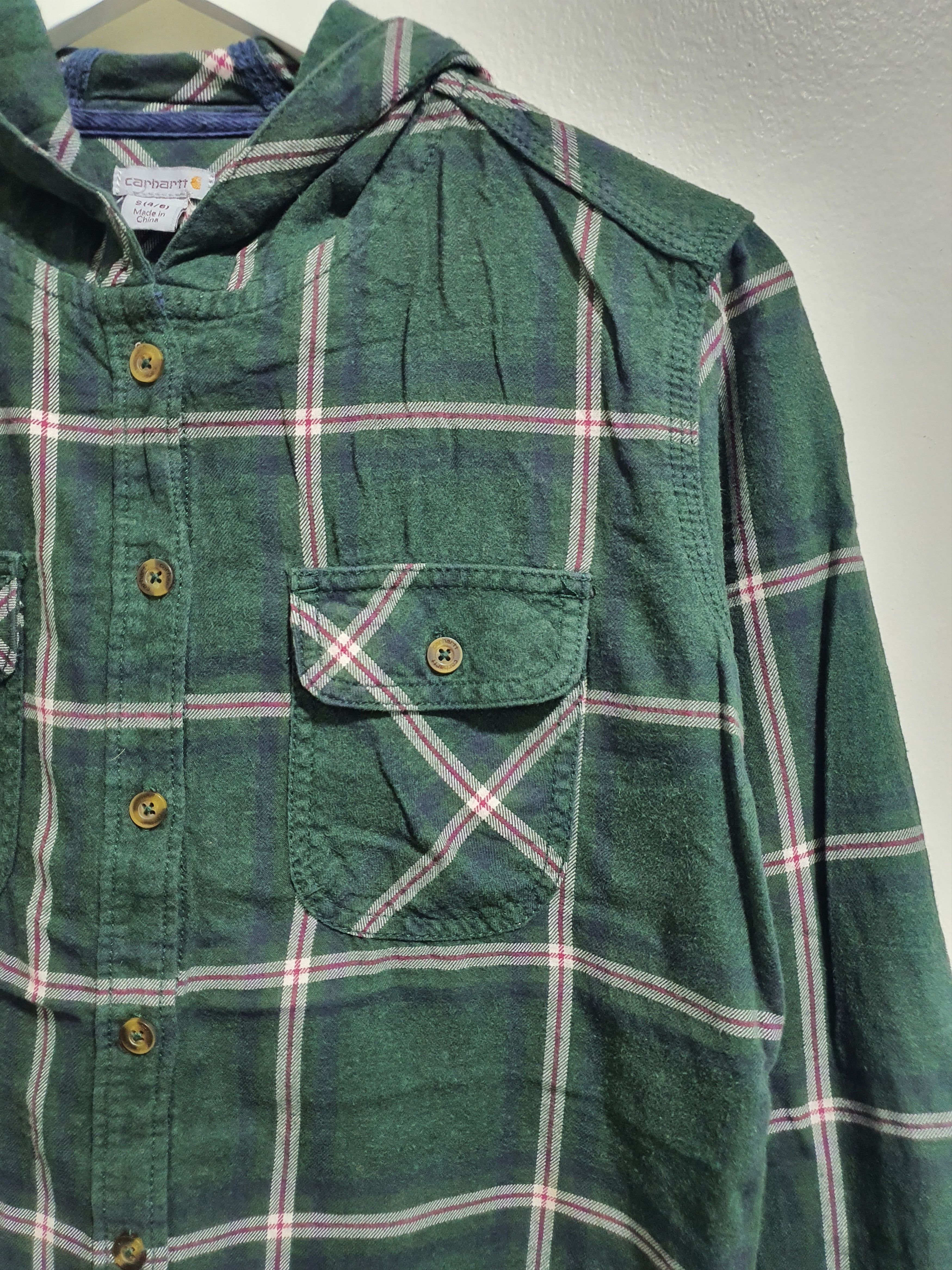 Carhartt CARHARTT 21”/26” CHECKED HOODIE SHIRT Size US S / EU 44-46 / 1 - 3 Thumbnail