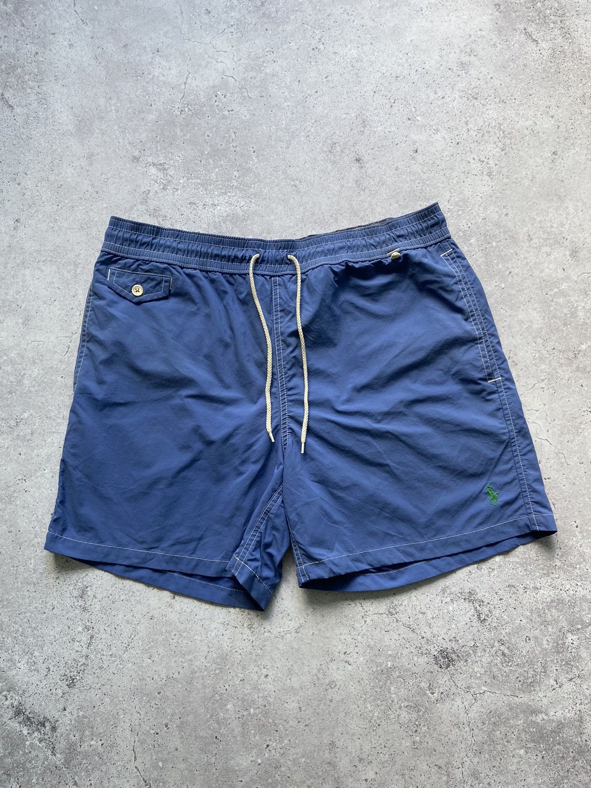 Polo Ralph Lauren Polo Ralph Lauren Pony Logo Blue Swim Shorts Size US 32 / EU 48 - 2 Thumbnail