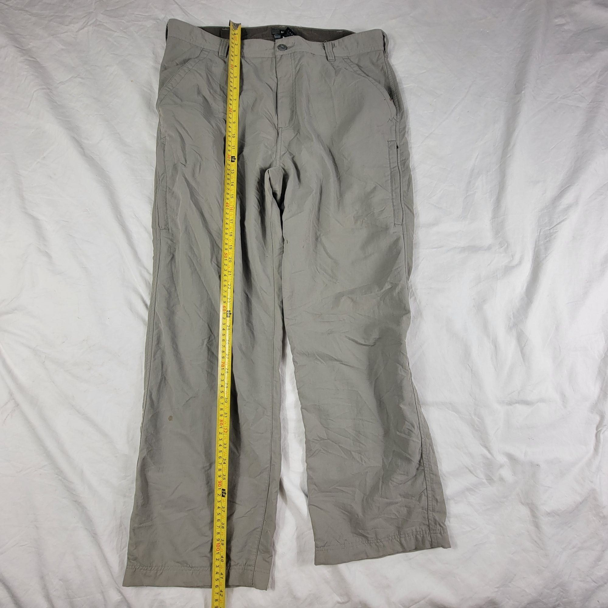 Rei REI Mens Nylon Pants 36W 32L Gray UPF 50+ Lightweight Outdoo Size US 36 / EU 52 - 11 Thumbnail