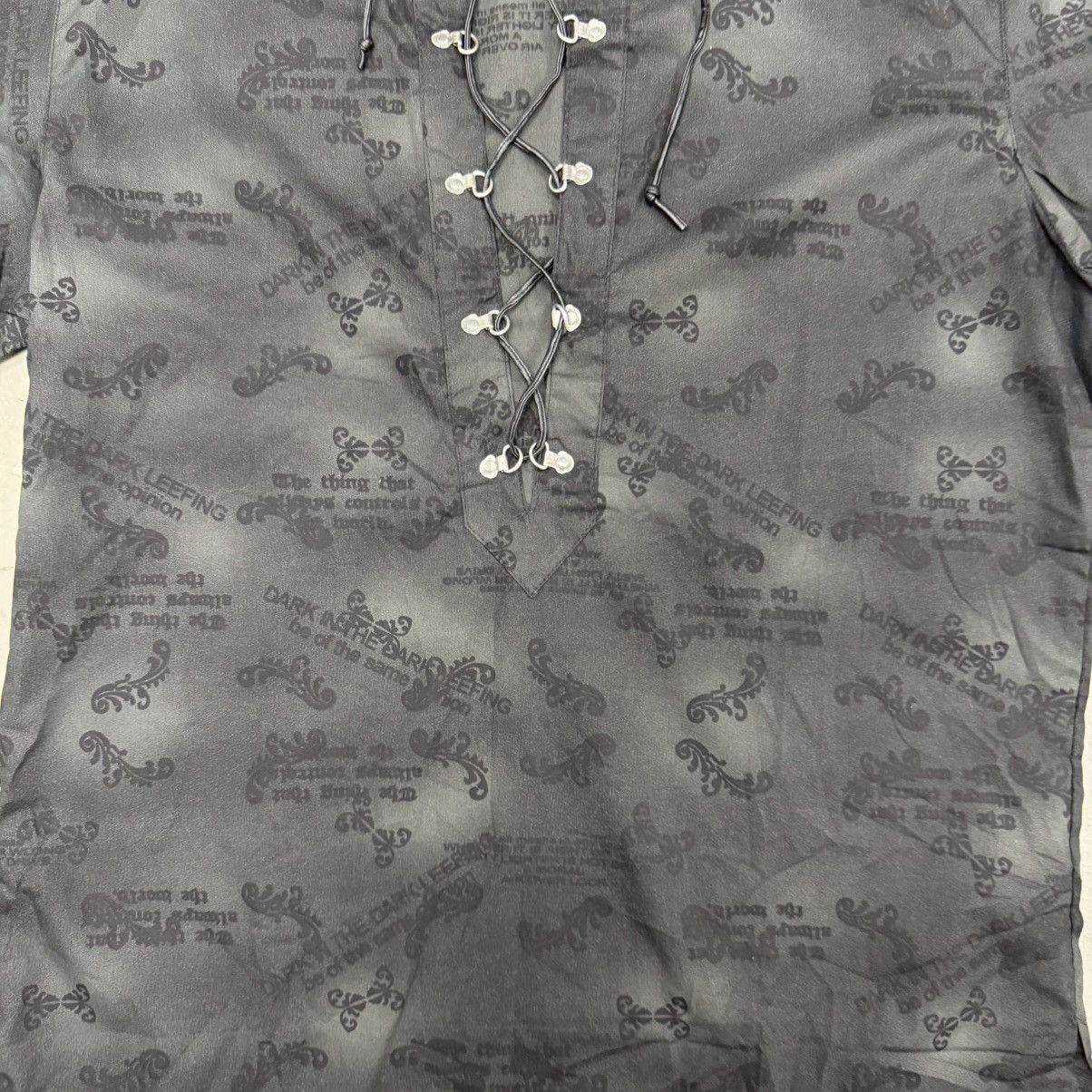 14th Addiction Euphuistic Waxed Leather Laces Poem Punk Gothic Riot Shirt Size US L / EU 52-54 / 3 - 4 Thumbnail