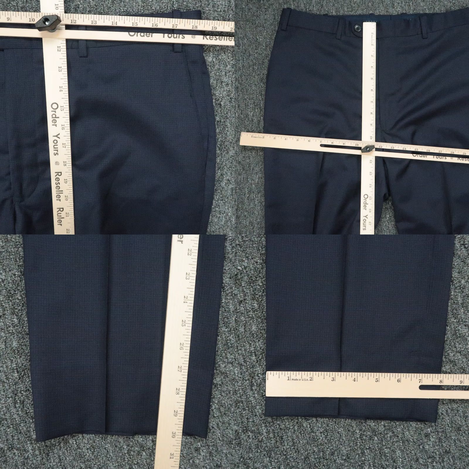 Peter Millar Peter Millar Pants Mens 36x30 Blue Flat Front Trouser Pocket Chino Style Regular Slim Pocketed Size US 36 / EU 52 - 8 Thumbnail
