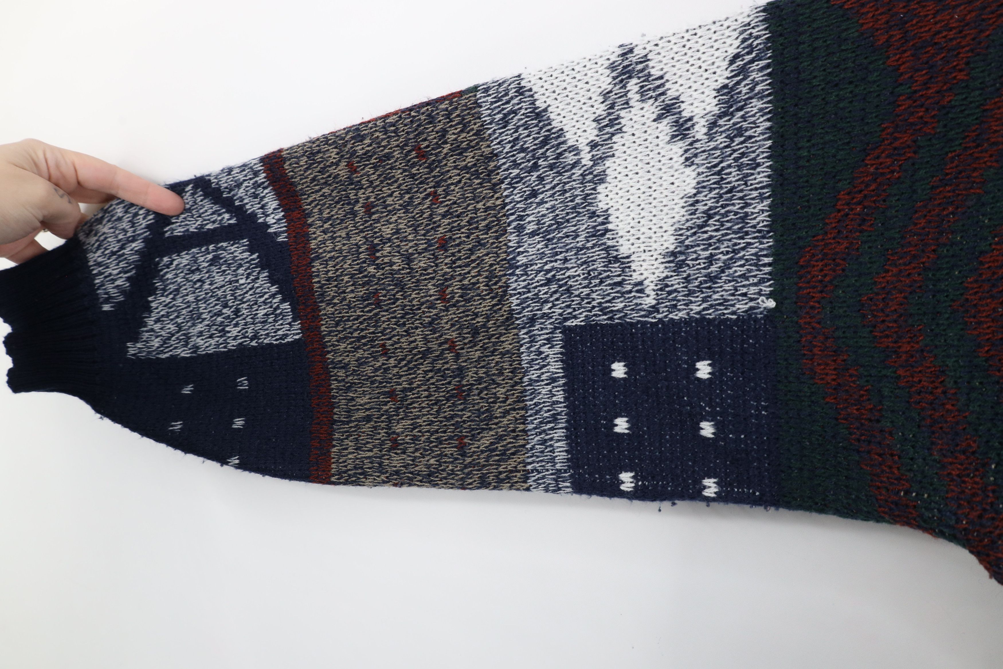 Vintage Vintage 90s Coogi Style Fair Isle Geometric Knit Sweater Size US L / EU 52-54 / 3 - 6 Thumbnail