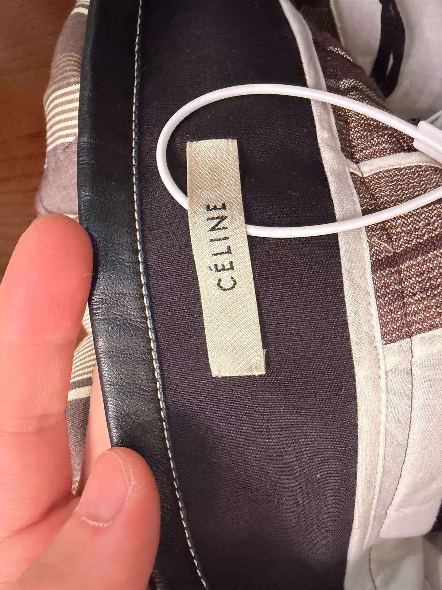 Celine Celine Classic Check Pants Size 34 Velcro Waist New Tried On Size 24" / US 00 / IT 34 - 3 Thumbnail