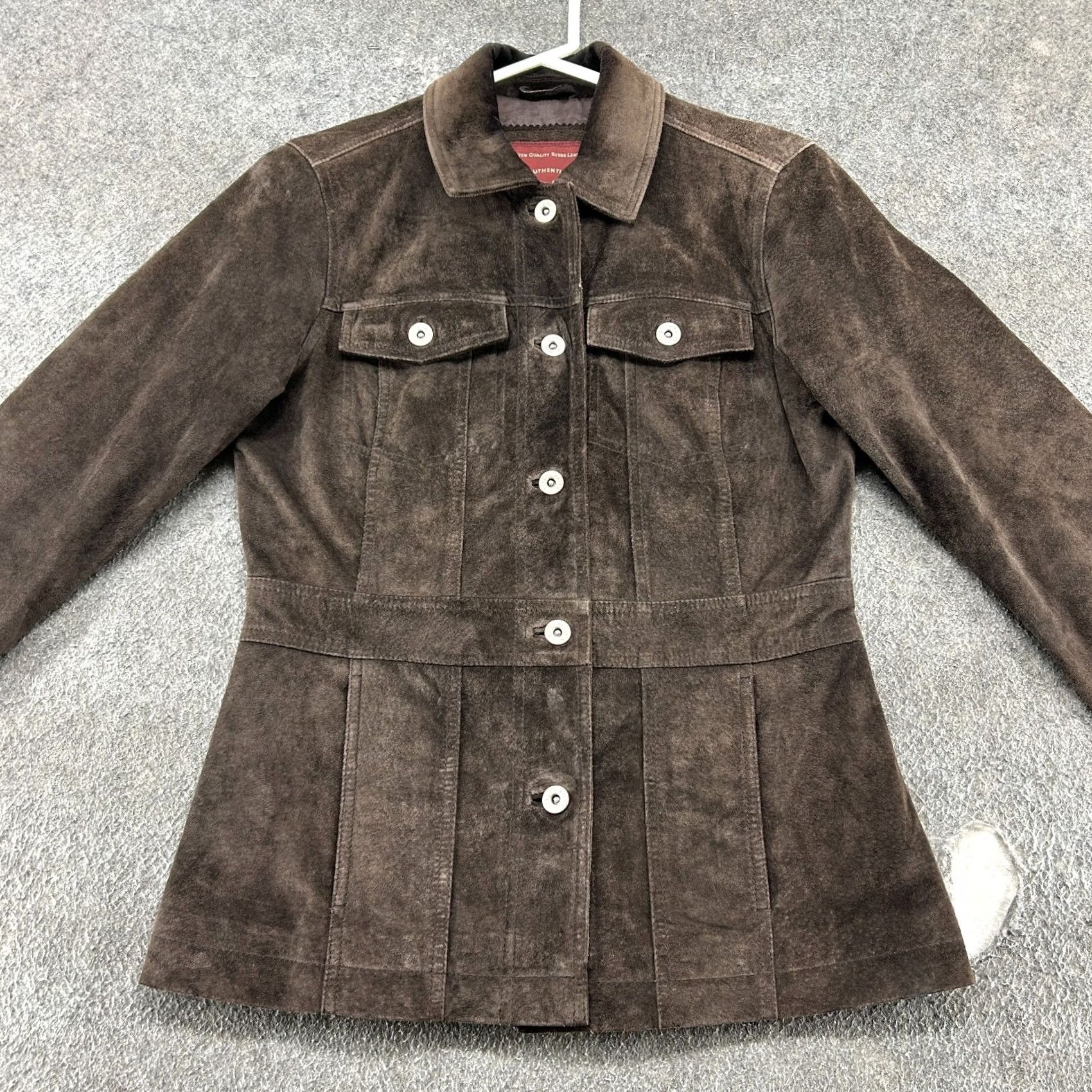 Eddie Bauer VINTAGE Eddie Bauer Jacket Womens XS Brown Genuine Leather Seattle Suede Trucker Size XS / US 0-2 / IT 36-38 - 3 Thumbnail
