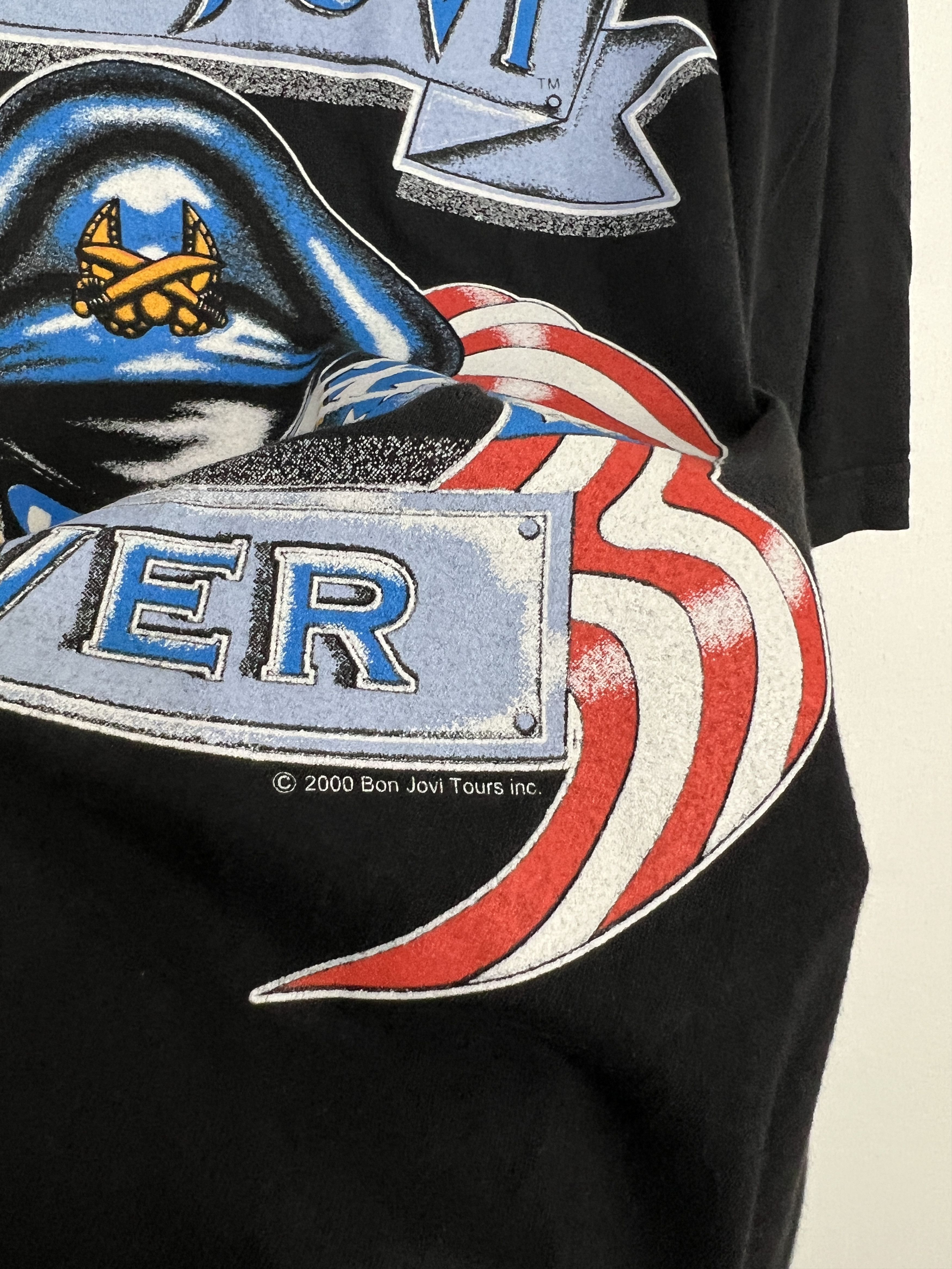 Vintage Vintage Bon Jovi Forever Bandshirt Tourshirt Tee Shirt Size US XL / EU 56 / 4 - 4 Thumbnail