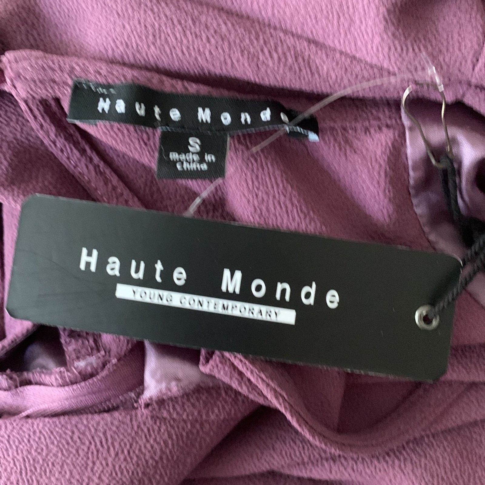 Other Haute Monde split maxi romper jumpsuit plunging neckline Size 28" / US 6 / IT 42 - 7 Thumbnail