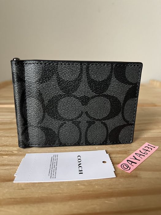 Coach Coach Slim Money Clip Billfold Wallet | Grailed