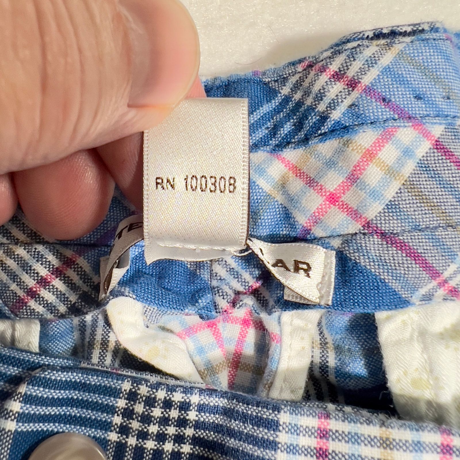 Peter Millar Peter Millar Plaid Shorts 34W Reg 100% Cotton Blue Pockets Size US 34 / EU 50 - 5 Thumbnail