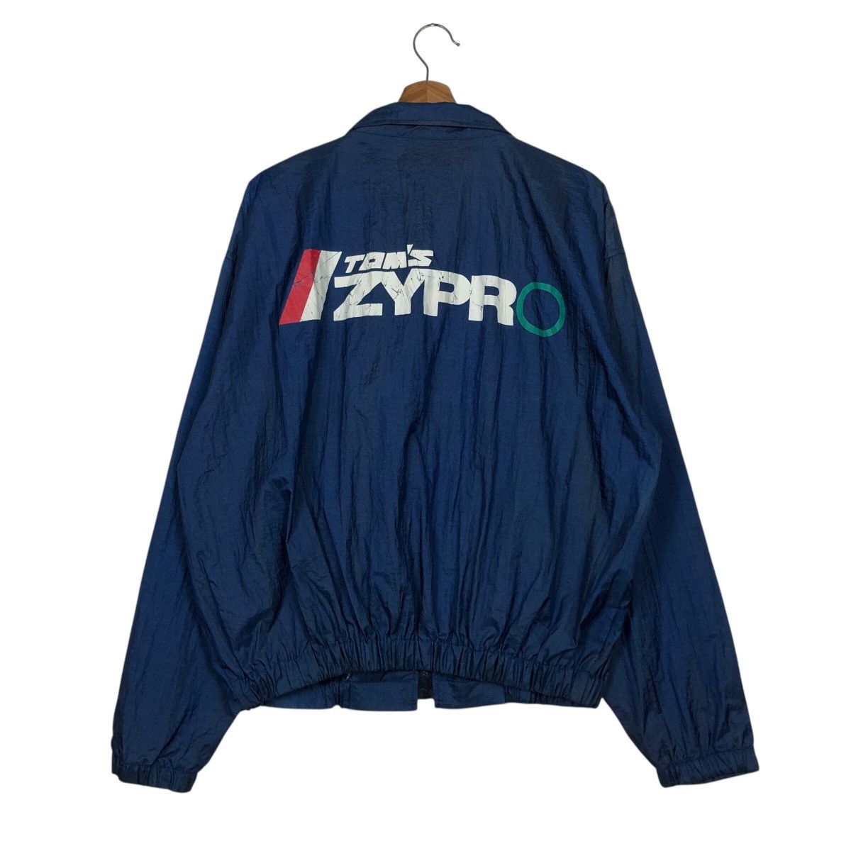 Japanese Brand × Vintage 📌Vintage Bomber Jacket Nylon Tom's Zypro Big Logo Back Hit Size US M / EU 48-50 / 2 - 9 Thumbnail