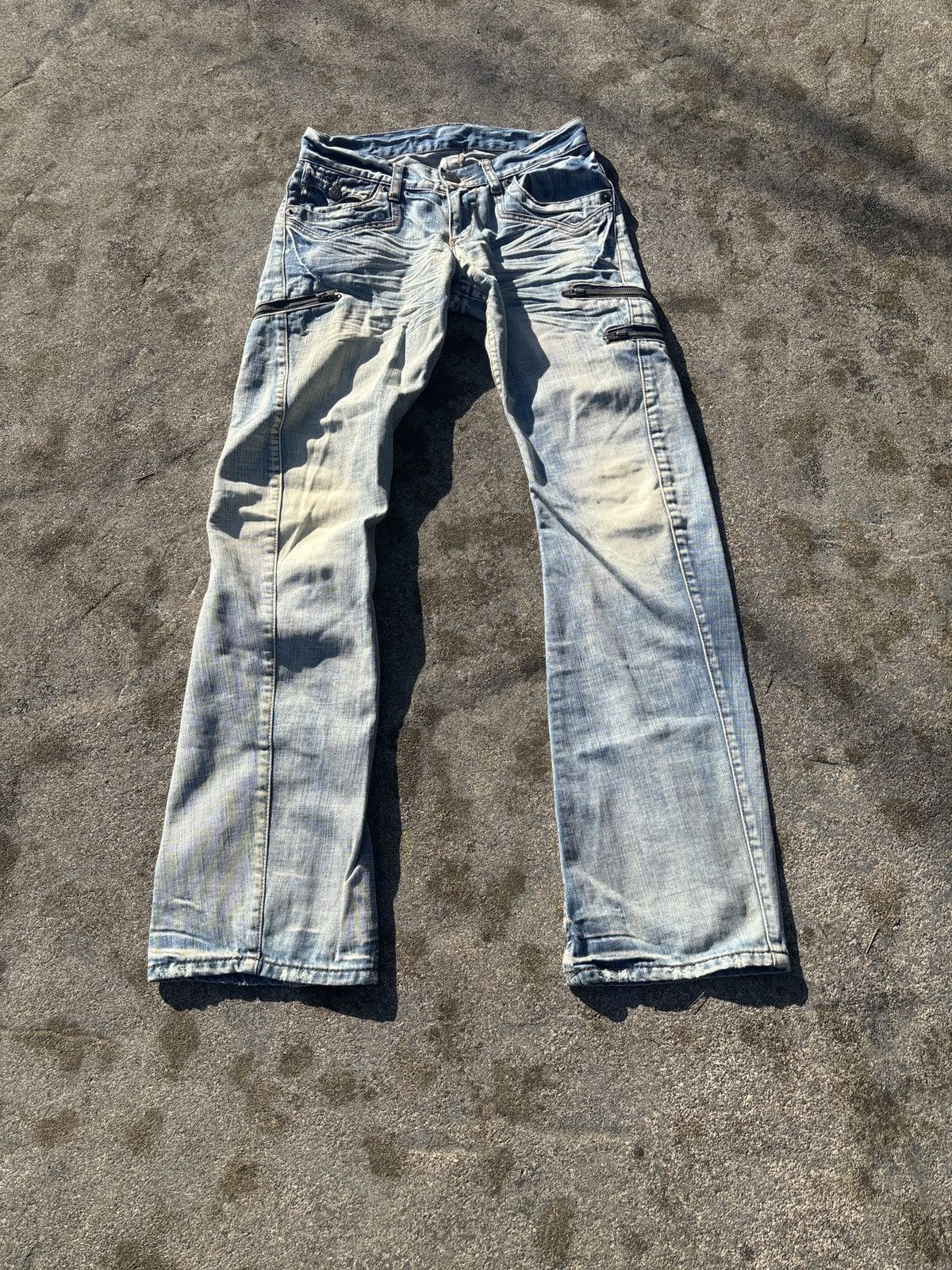 Japanese Brand Rattle Trap Bootcut zipper pockets 29x33 Size US 29 - 2 Thumbnail
