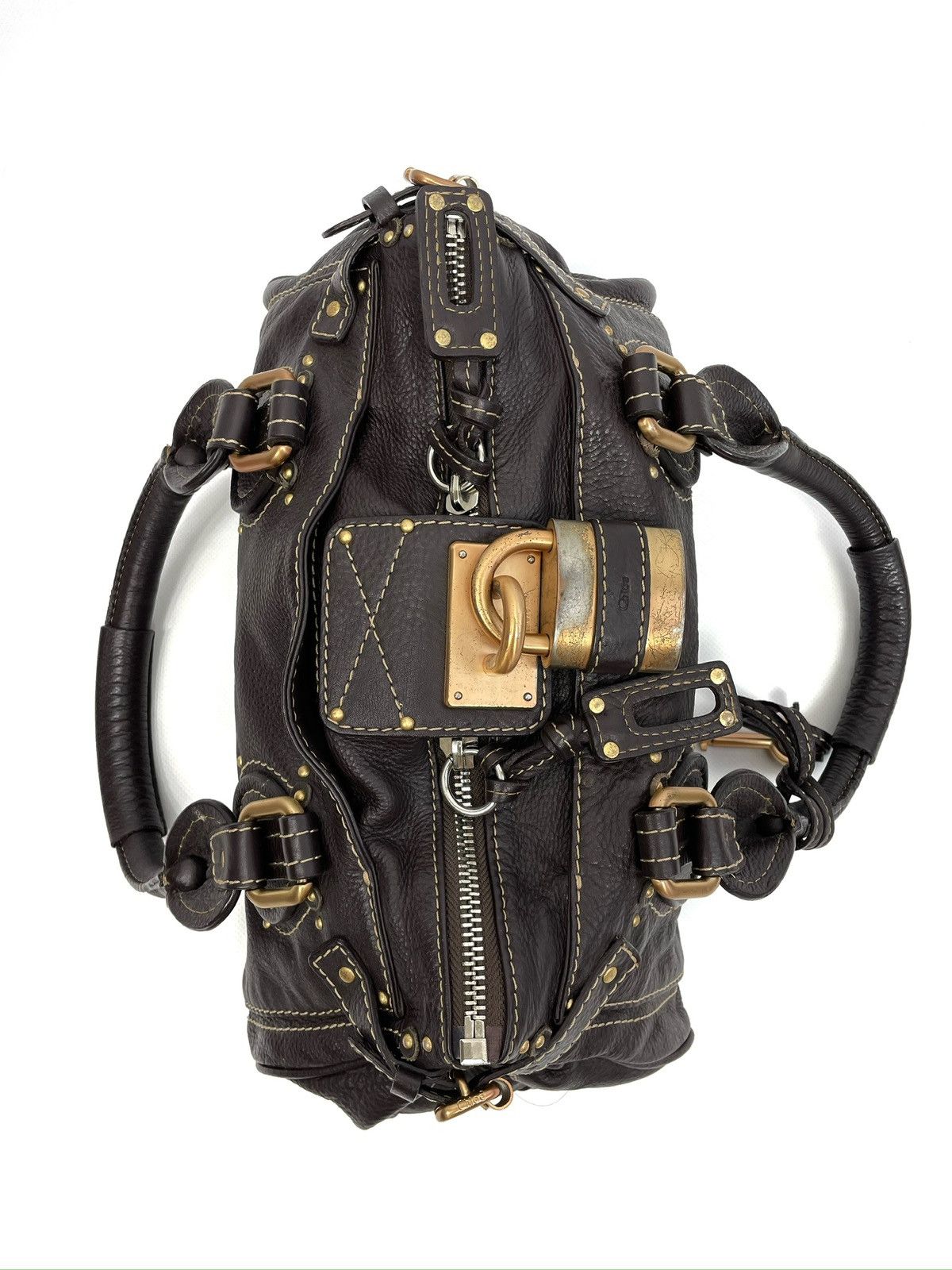 Chloe Chloé Paddington Medium Satchel Bag – Dark Brown Chocolate Size ONE SIZE - 2 Thumbnail