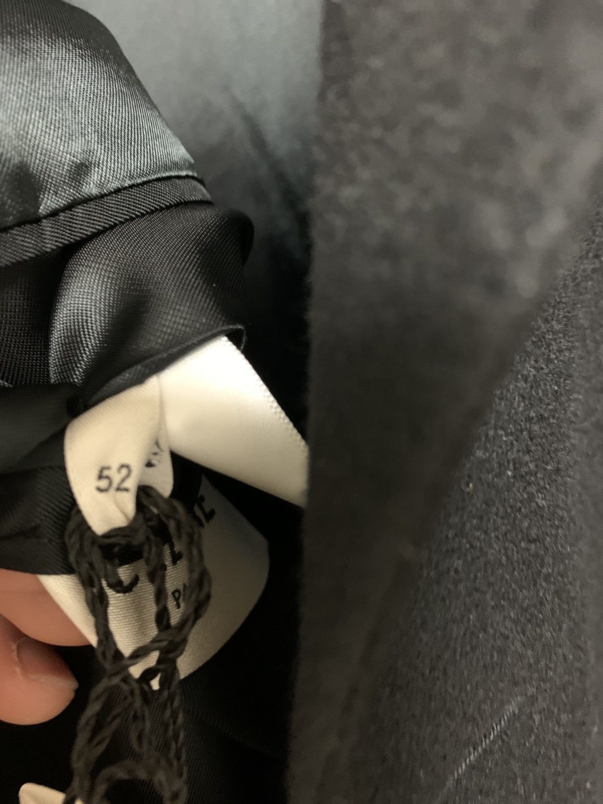 Celine × Hedi Slimane 19SS Double Breasted Flannel Gold Button Caban Jacket Sz52 Size 52S - 12 Thumbnail