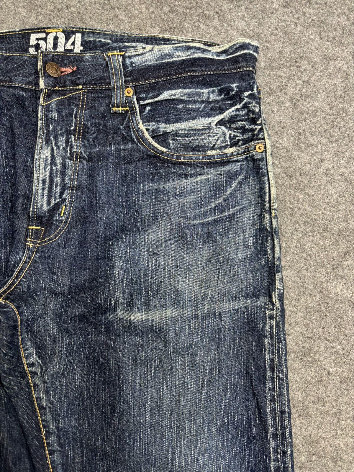 Edwin 💥90s Style💥Vintage Wide Edwin 504R Cool Fades Denim F606 Size US 37 - 4 Thumbnail