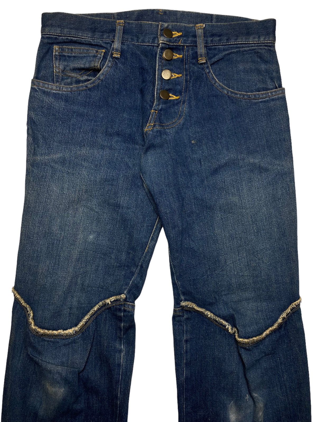 Christopher Nemeth 2000s Christopher Nemeth - Cowboy Denim Pants Size US 29 - 3 Thumbnail