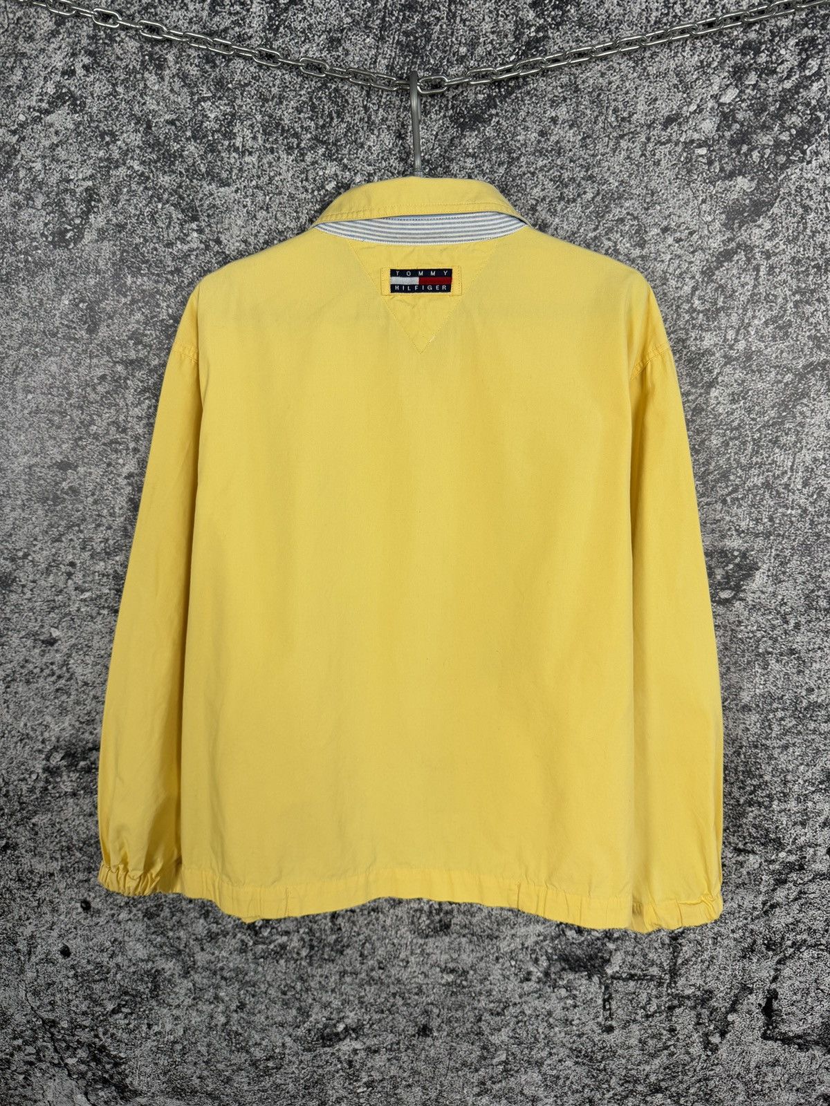 Tommy Hilfiger Men’s Tommy Hilfiger Zip Bomber Jacket Streetwear Yellow XL Size US XL / EU 56 / 4 - 10 Thumbnail
