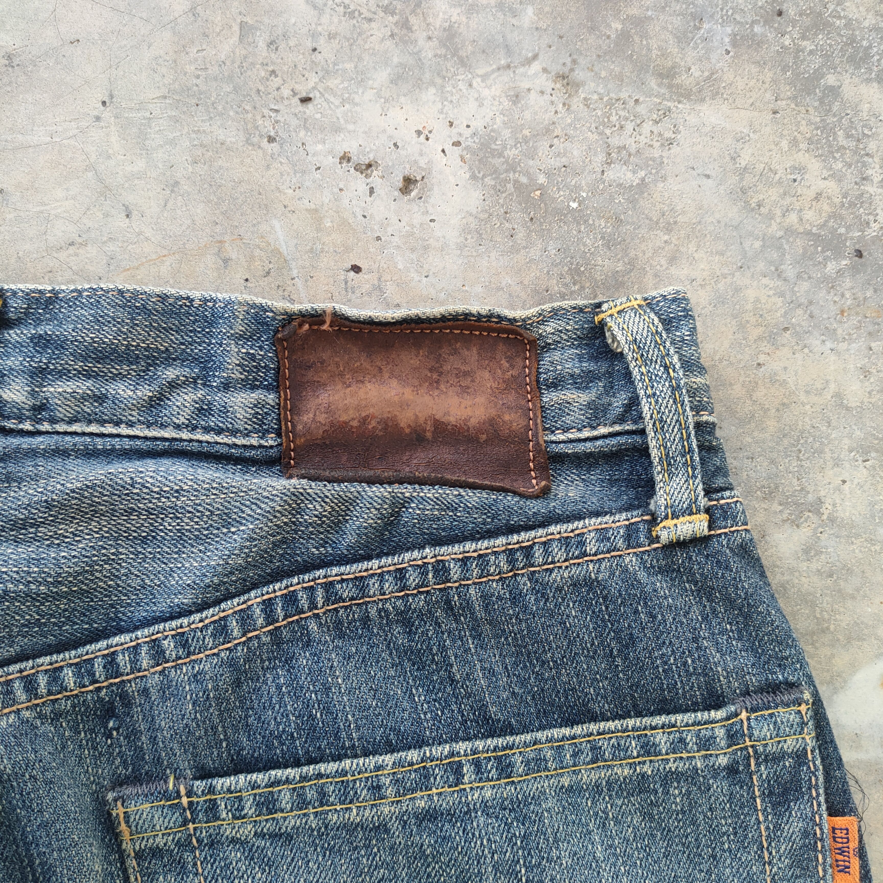 Edwin VINTAGE EDWIN SELVEDGE ORG TAG FADED DISTRESSED JEANS DENIM Size US 30 / EU 46 - 14 Thumbnail