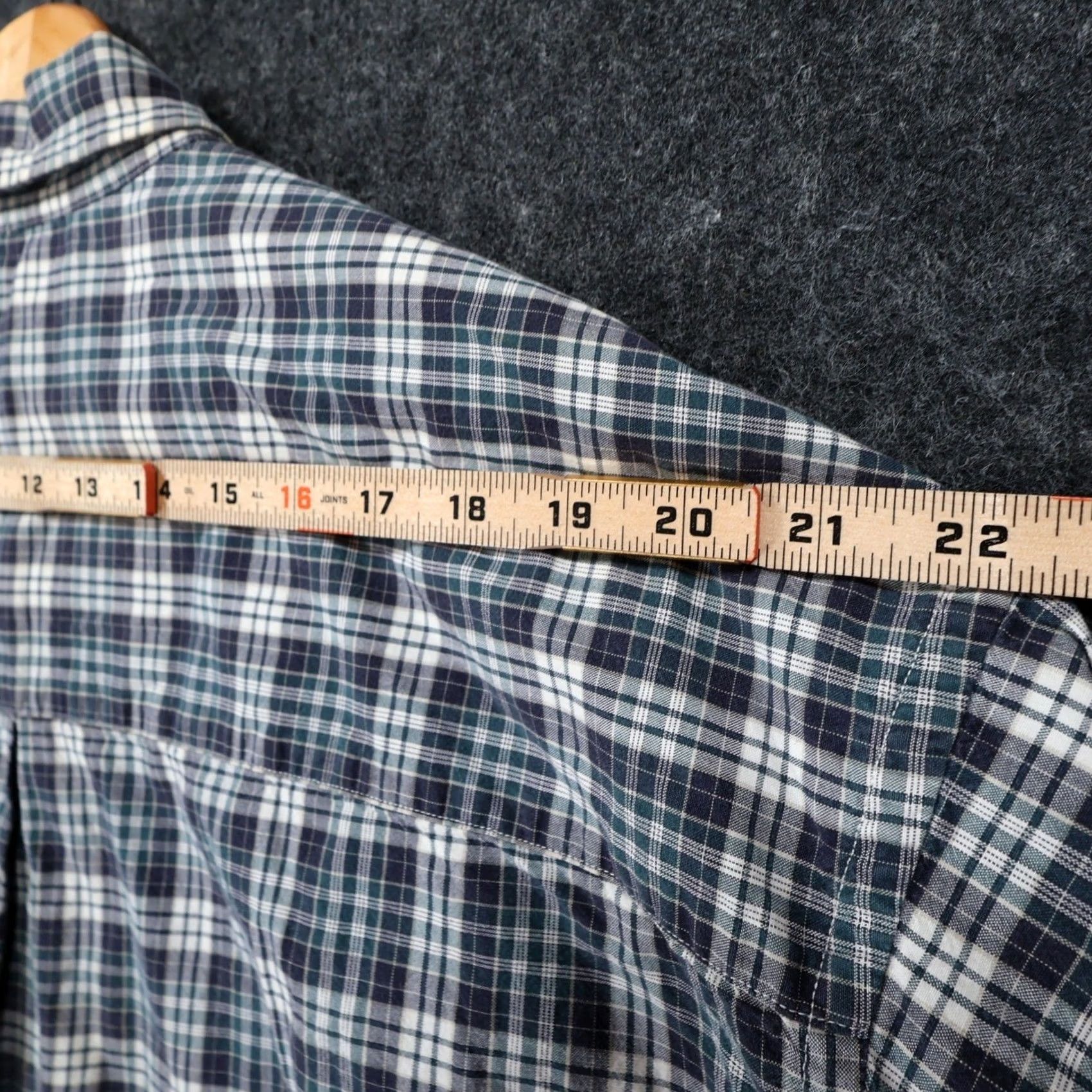 Haggar Haggar Button Up Shirt Mens XXL Blue Plaid Long Sleeve Cotton Excellent Size US XXL / EU 58 / 5 - 6 Thumbnail