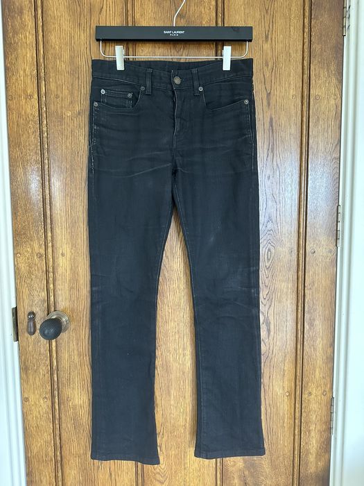Saint Laurent Paris Saint Laurent D17 bootcut flare jeans black | Grailed