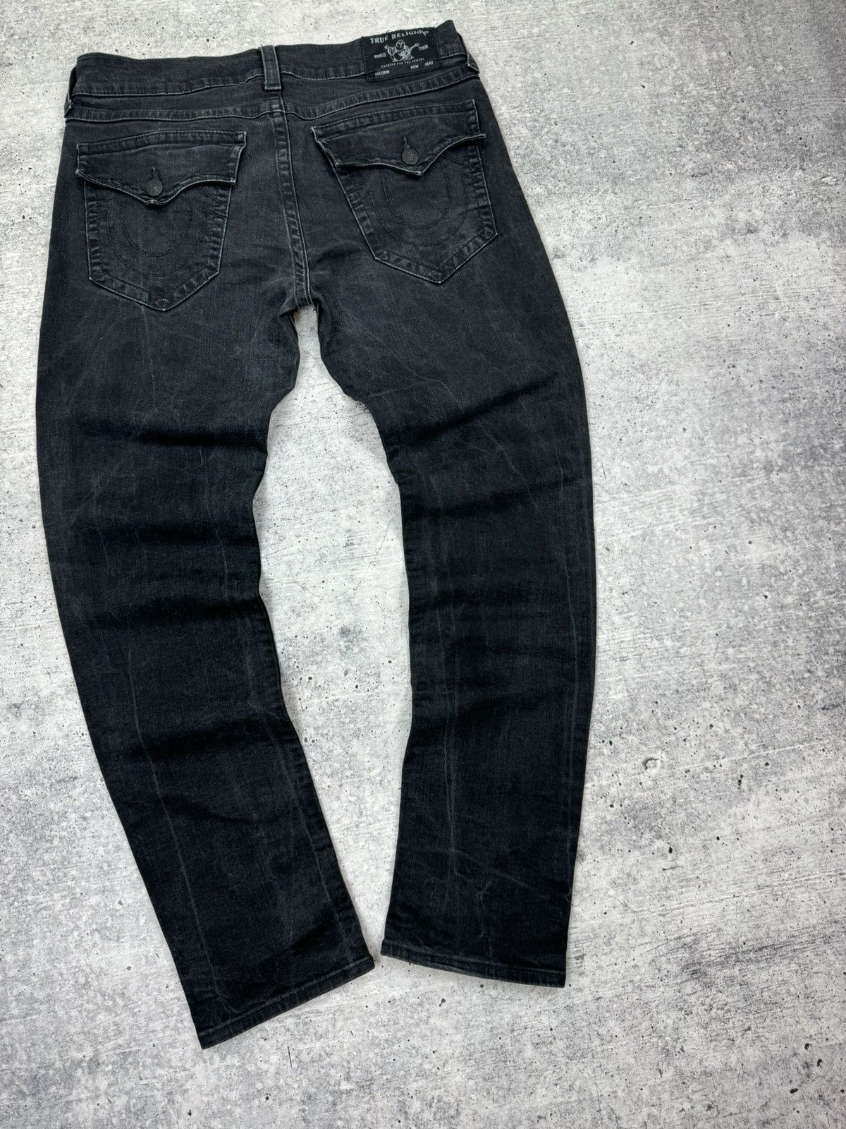 True Religion Vintage True Religion Rocco Black Stonewashed Denim Jeans 36 Size US 36 / EU 52 - 19 Thumbnail