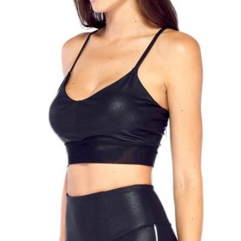 Other Electric Yoga strappy sports bra, New Black Cobra small Size S / US 4 / IT 40 - 1 Thumbnail