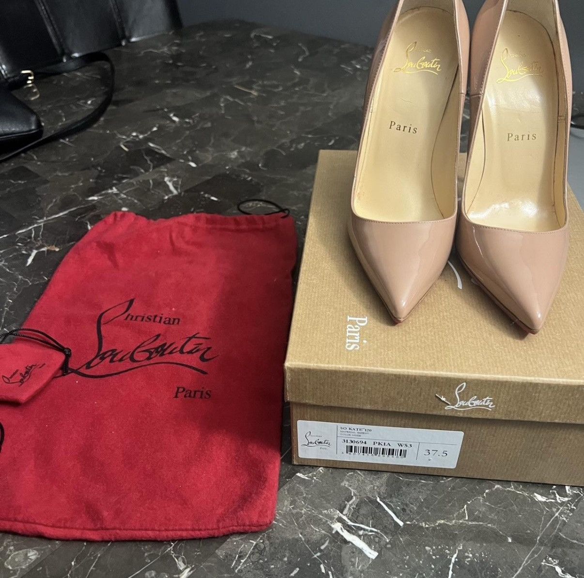 Christian Louboutin So Kate Nude Heels Size US 7.5 / IT 37.5 - 1 Thumbnail
