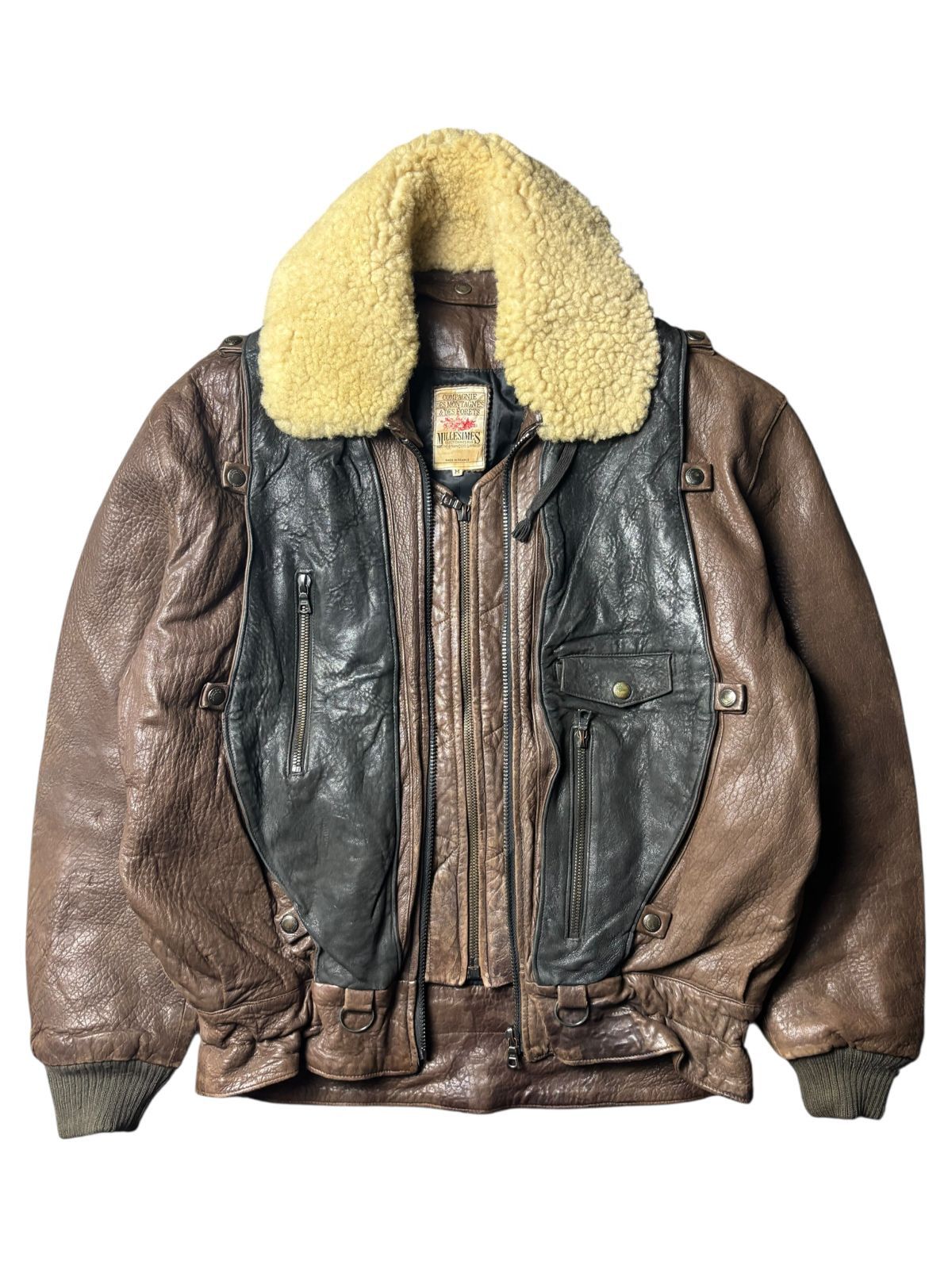 Marithe + Francois Girbaud RARE 80s Millesimes Marithe Francois Girbaud Leather Jacket Size US L / EU 52-54 / 3 - 2 Thumbnail