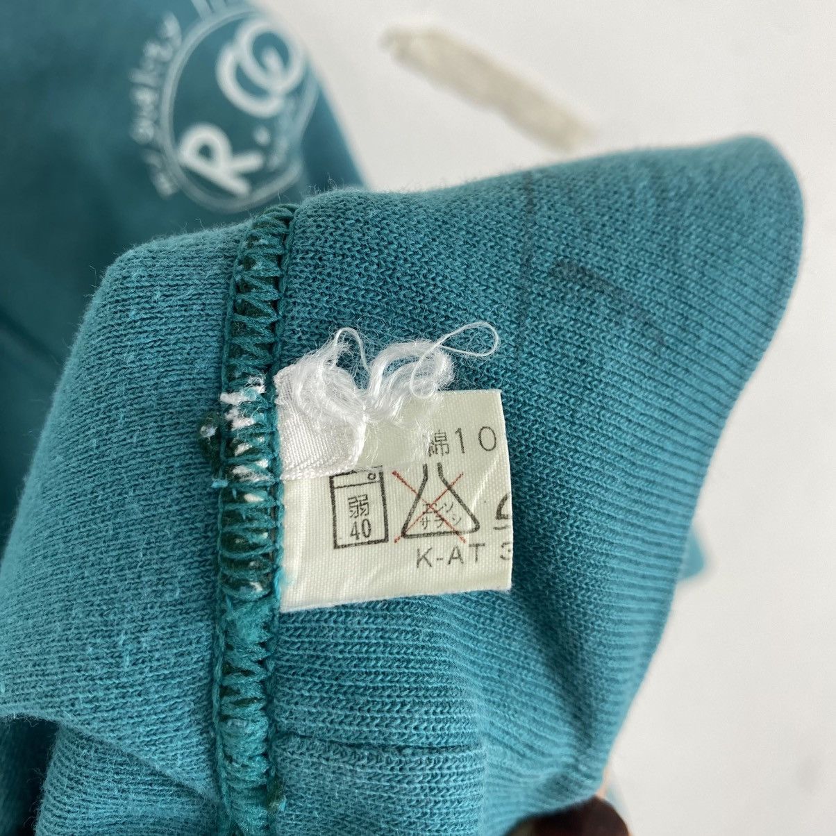 Vintage Vintage Rubicon R.CO Teal Sleeve Print Sweatshirt Japan L Size US L / EU 52-54 / 3 - 10 Thumbnail