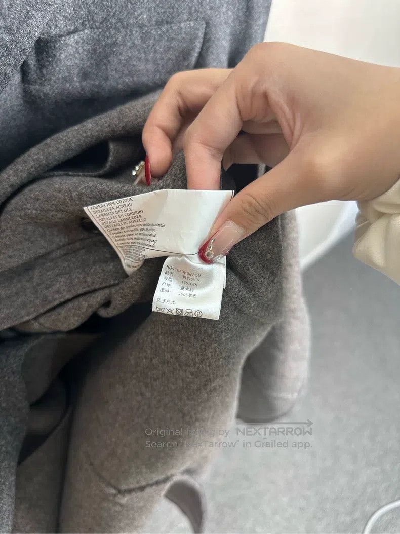 Hermes Hermes Gray Long Wool Coat Size US M / EU 48-50 / 2 - 4 Thumbnail