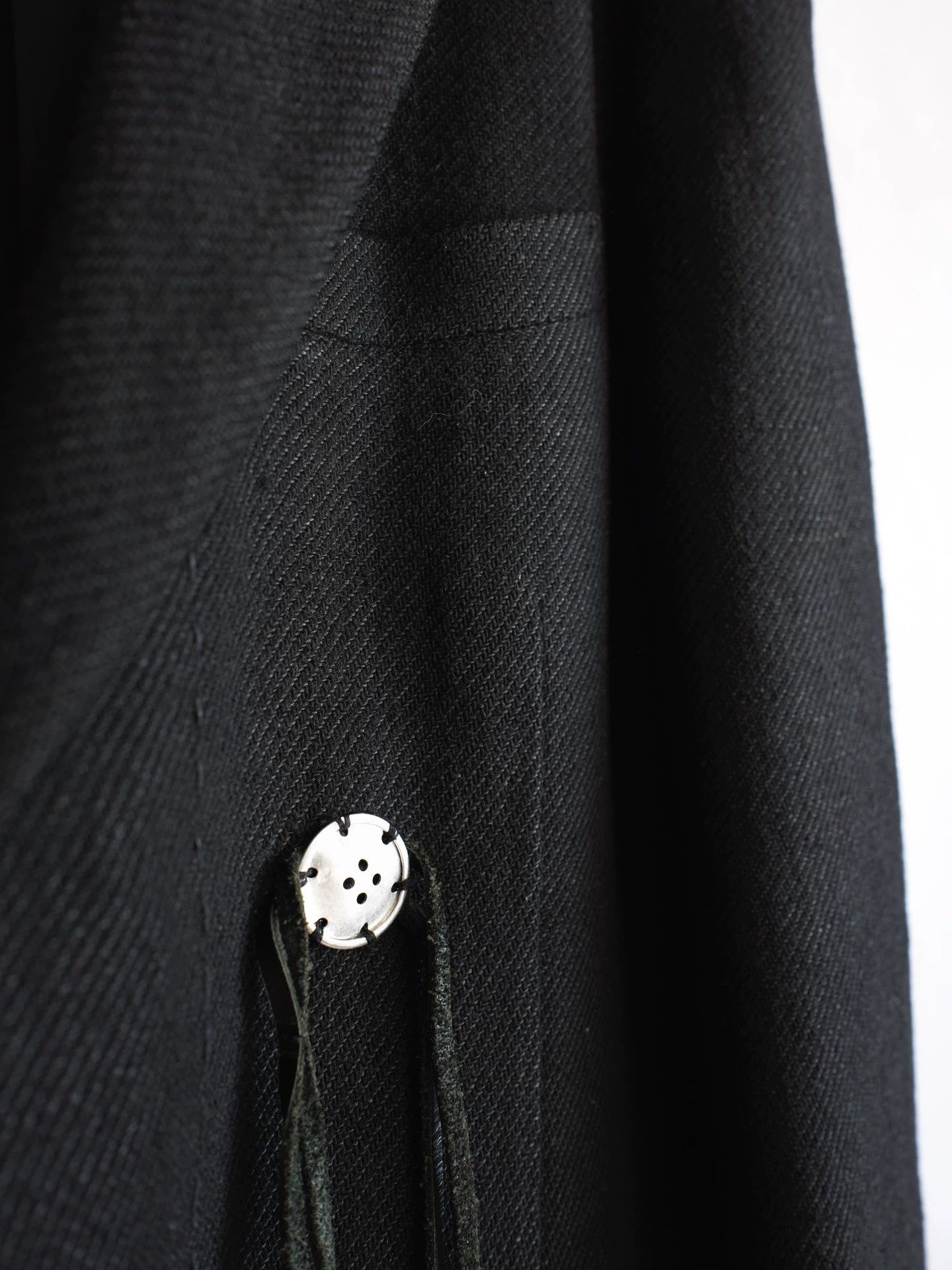 Yohji Yamamoto Yohji Yamamoto 05AW Silver Leather Cord Twill Coat Size 3 Size US L / EU 52-54 / 3 - 6 Thumbnail