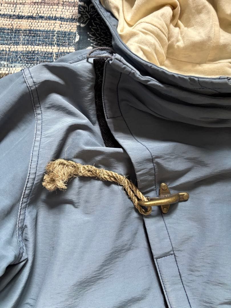 Kapital KAPITAL Hooded Mountain Parka Blue Nylon with Elbow Patche Size US M / EU 48-50 / 2 - 3 Thumbnail