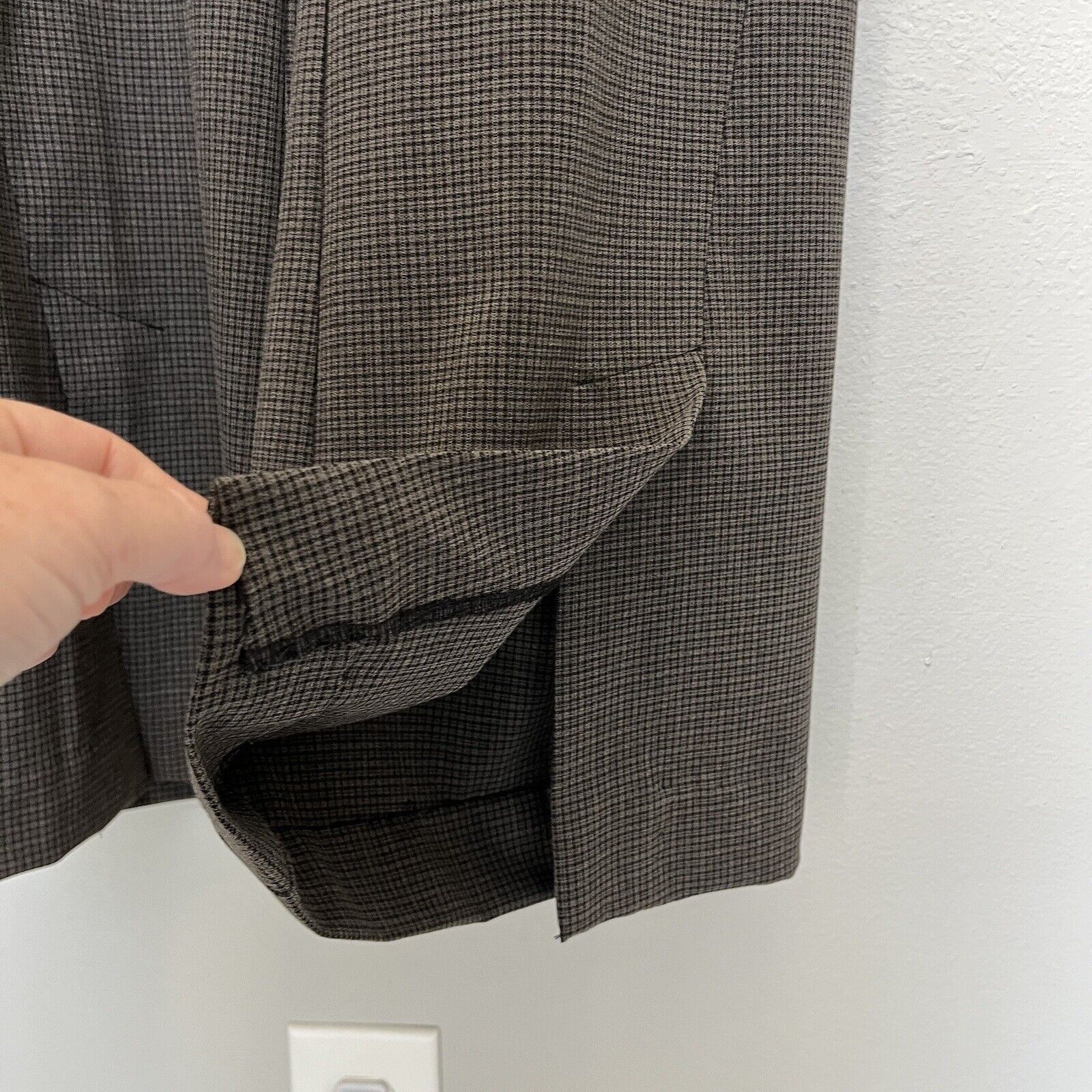 House of Harlow House of Harlow 1960 | Plaid Slit Trouser Pants Brown Sz 12 Size 34" / US 12 / IT 48 - 4 Thumbnail