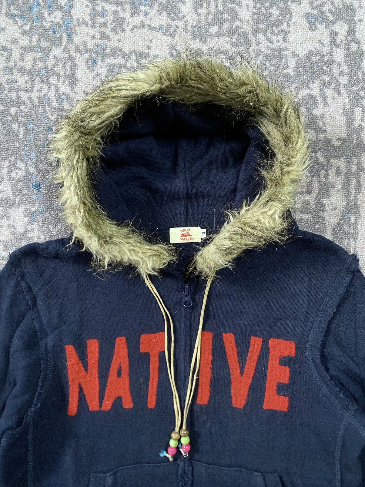 If Six Was Nine Japanes Kriff Mayer Distressed Fur Hoodie Ifsix Lgb Style Size US S / EU 44-46 / 1 - 2 Thumbnail