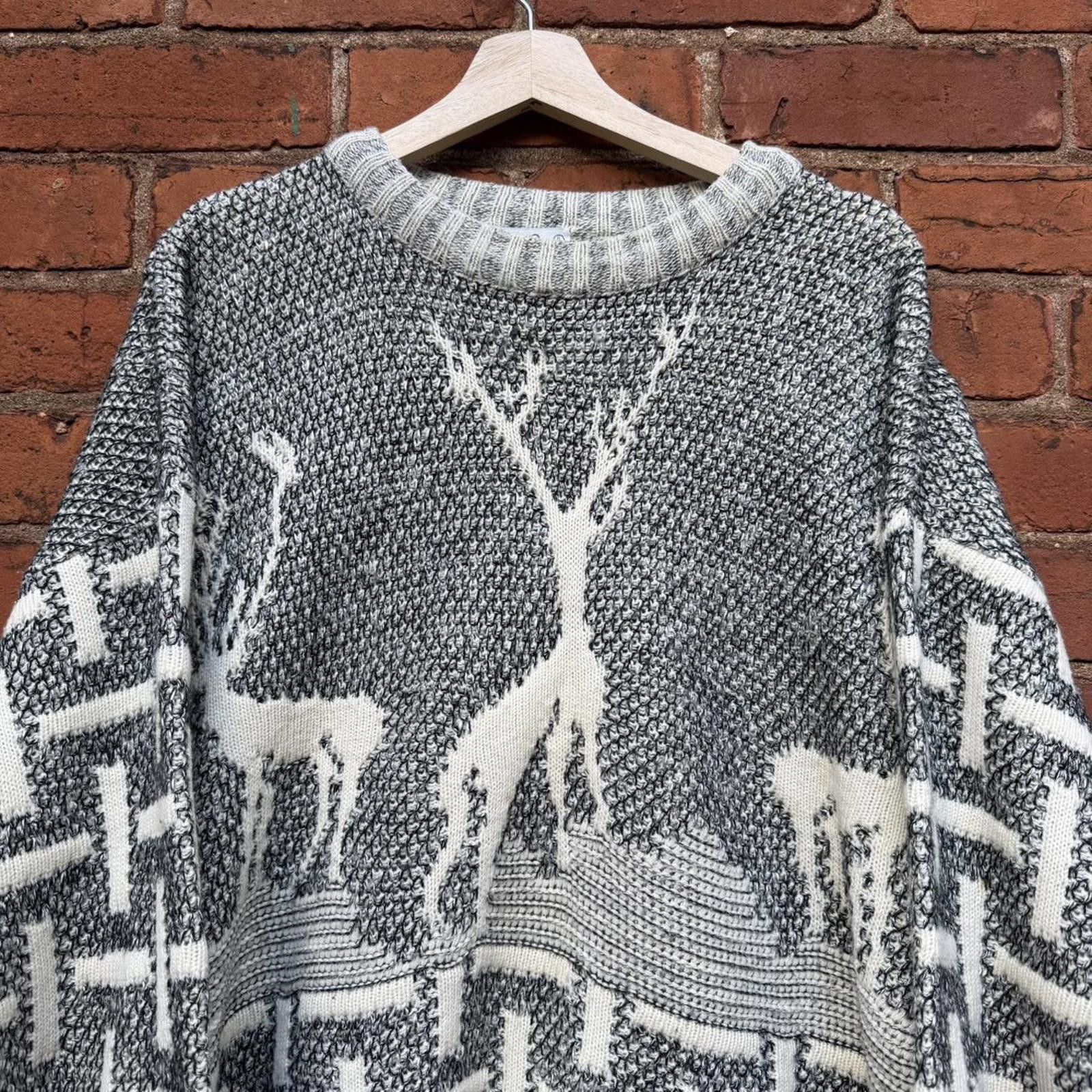 Other vintage Prince Bellini deer knit sweater 80s/90s L Size US L / EU 52-54 / 3 - 2 Thumbnail