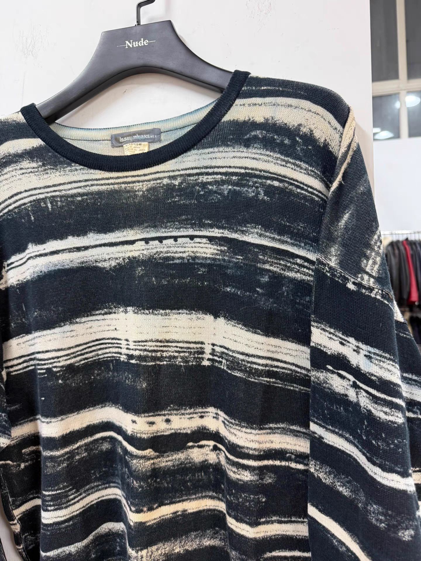 Issey Miyake Issey miyake 80S Tie-Dye Striped Sweater K20 Size US M / EU 48-50 / 2 - 3 Thumbnail