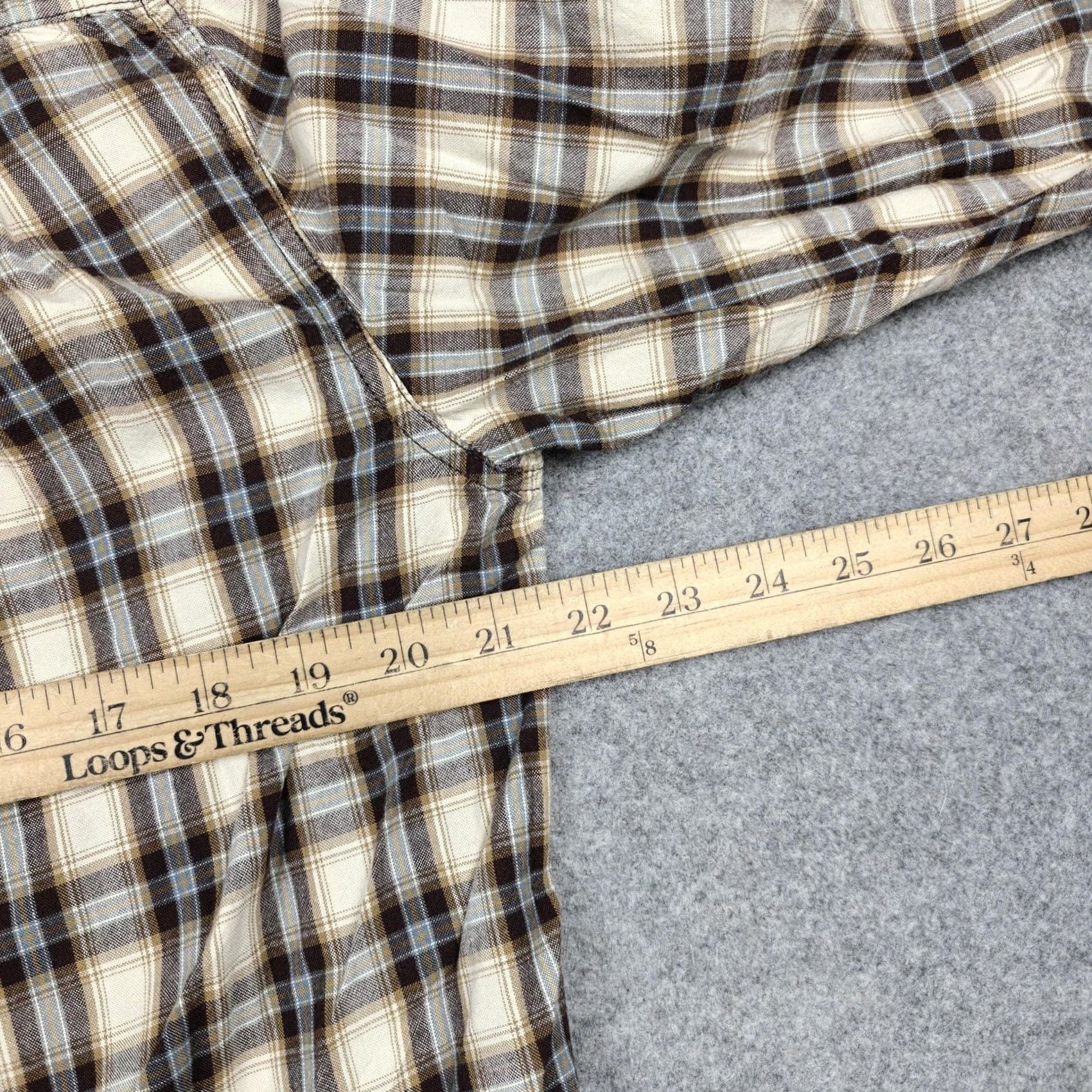 Carhartt Carhartt Shirt Mens M Beige Plaid Cotton Long Sleeve Button-Up Workwear Size US M / EU 48-50 / 2 - 7 Thumbnail