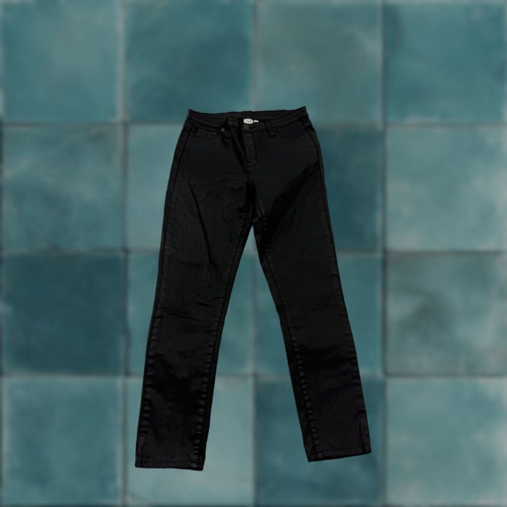 Vintage ELK Jeans Womens 29 Black High Rise Skinny Stretch Denim Dark Wash Slim Leg Jeans Size 29" - 1 Thumbnail