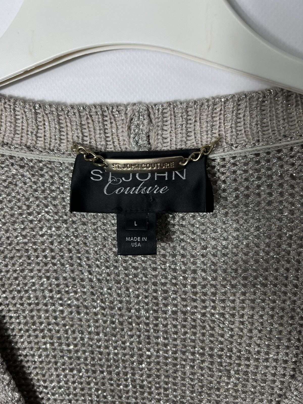 St. John Vintage luxury St. John Couture Cardigan With Rhinestone Size L / US 10 / IT 46 - 6 Thumbnail