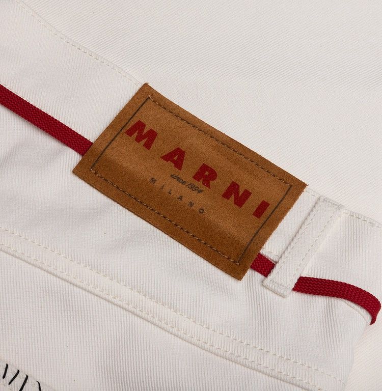 Marni DRAWSTRING TROUSERS - LILY WHITE Size US 29 - 6 Thumbnail