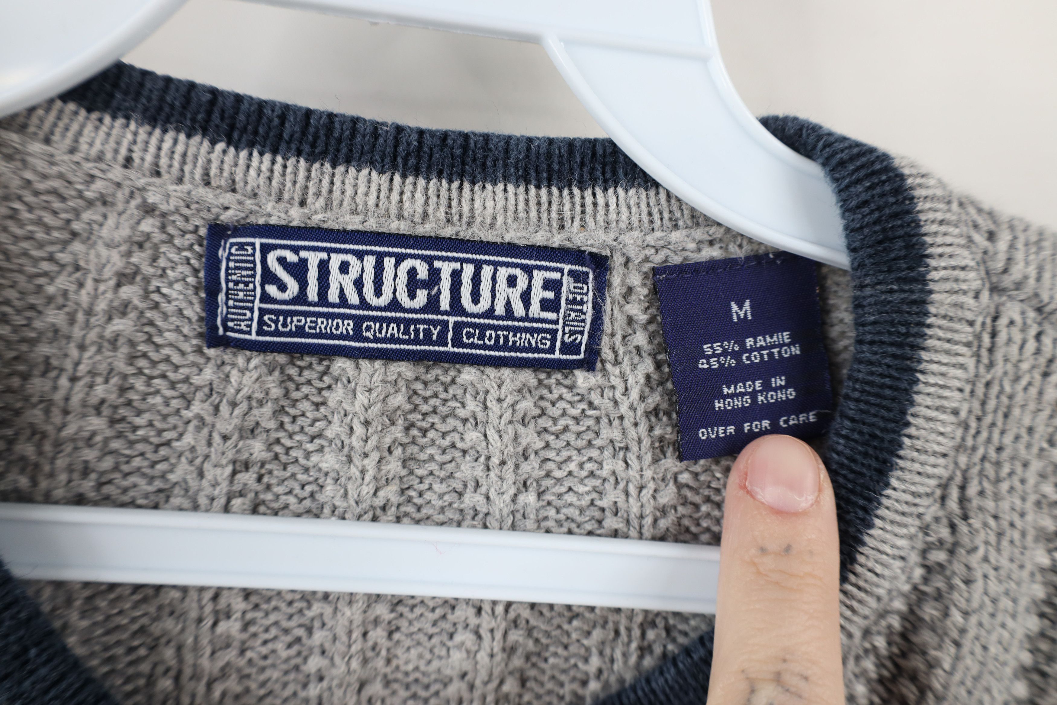 Vintage Vintage 90s Streetwear Thermal Ribbed Knit Henley Sweater Size US M / EU 48-50 / 2 - 8 Thumbnail