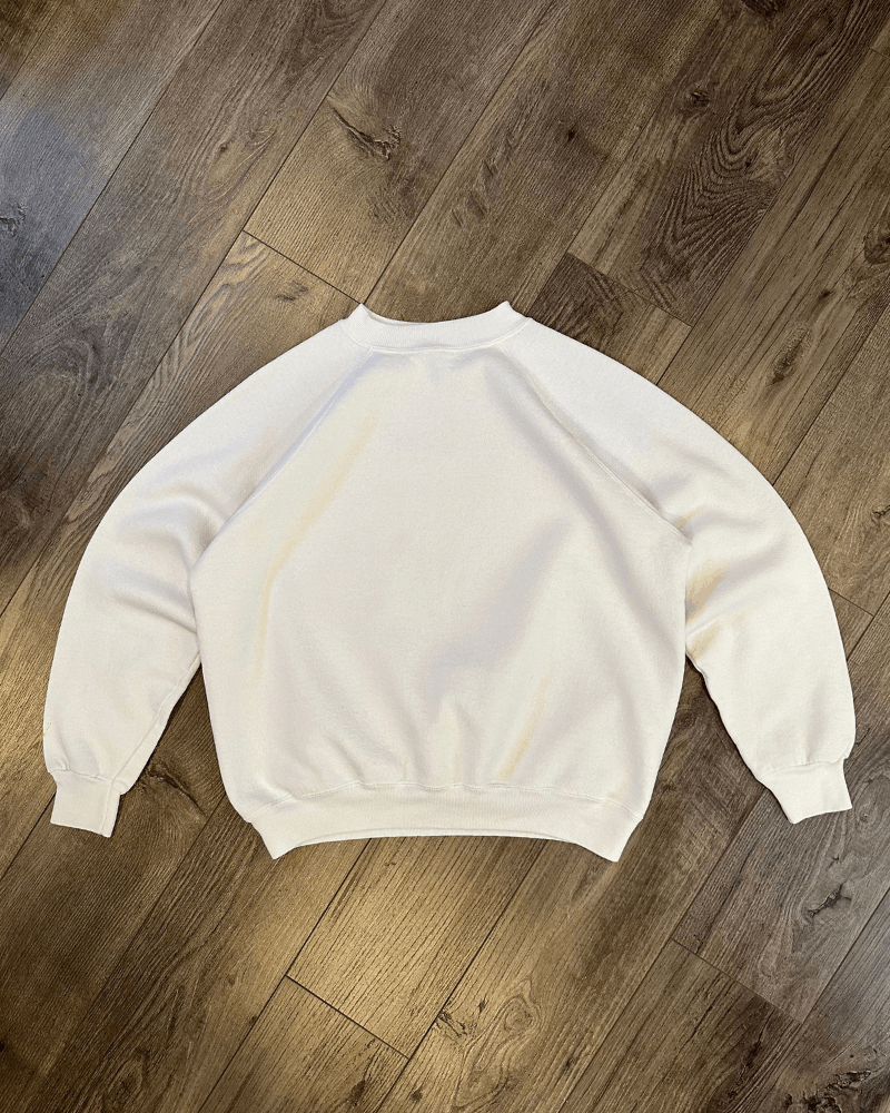 Vintage Vintage 80's Blank White Women's Crewneck Sweatshirt Medium Size M / US 6-8 / IT 42-44 - 1 Thumbnail