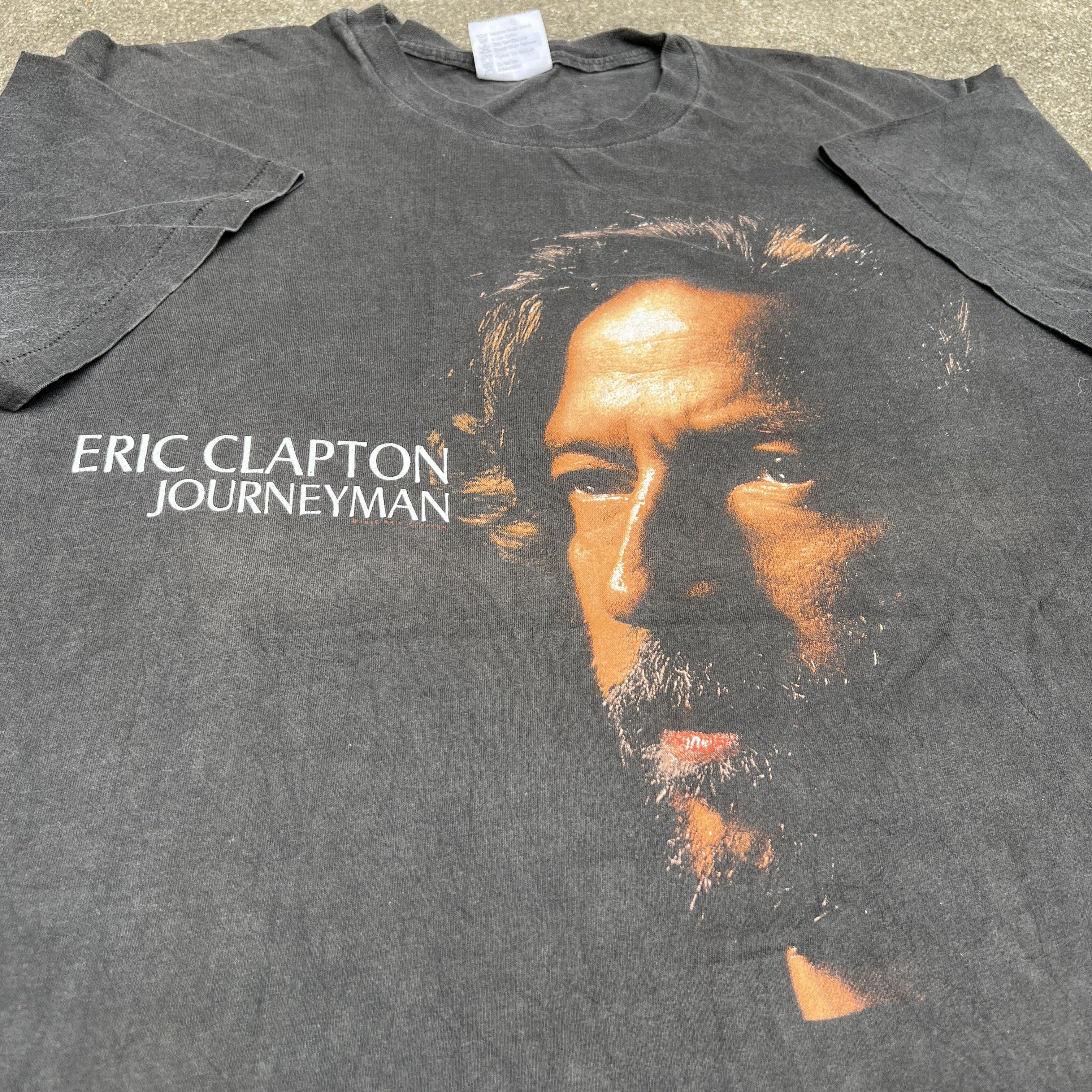 ERIC CLAPTON JOURNEYMAN TOUR 1990 Tシャツ L Vintage Eric Clapton