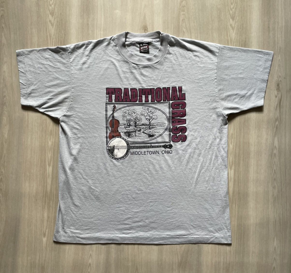 Fruit Of The Loom Vintage 1994 Traditional Grass Tour Shirt Sz XL Size US XL / EU 56 / 4 - 1 Thumbnail