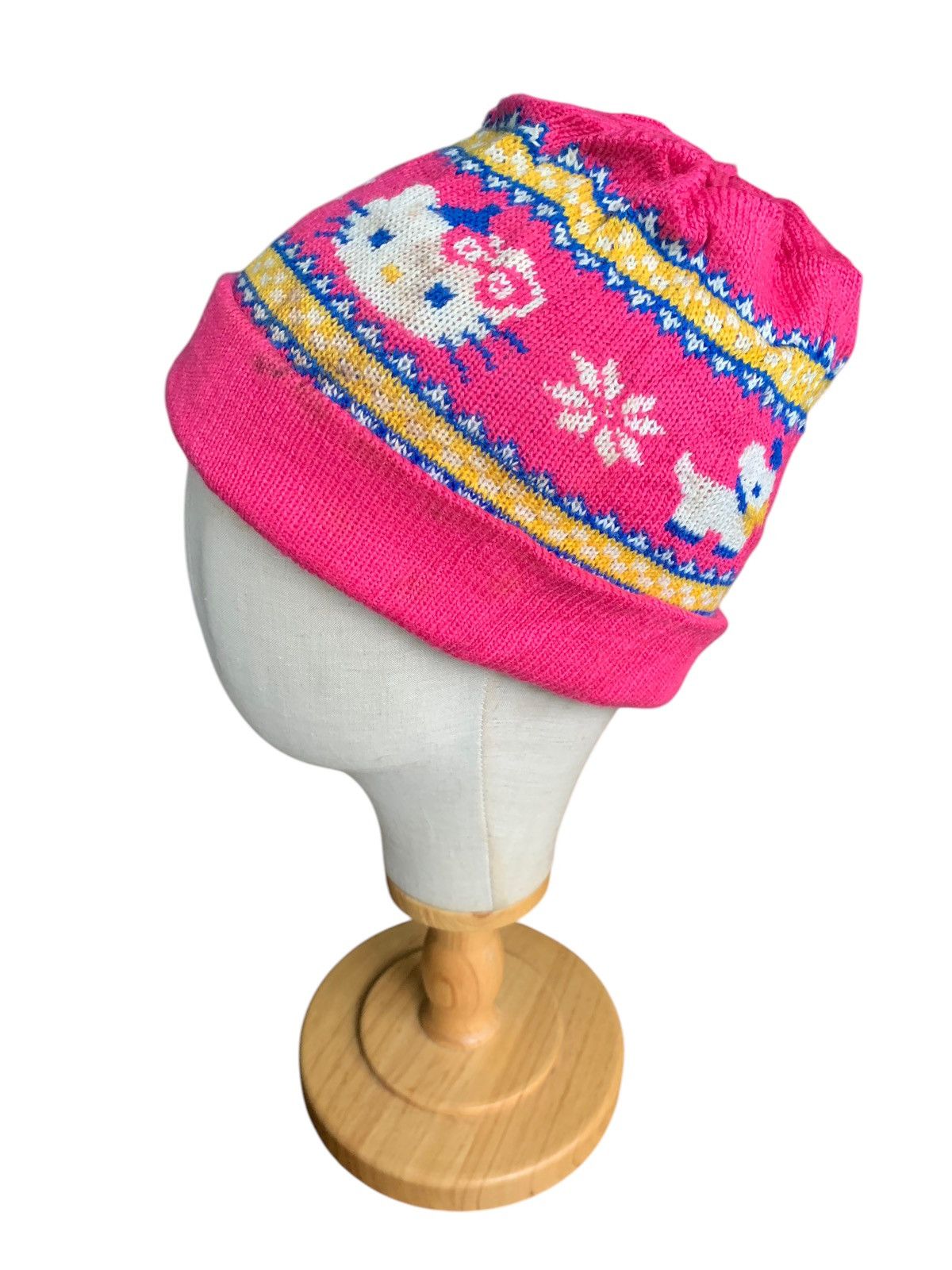 Japanese Brand × Kapital × Vintage Vintage Hello Kitty Knitted Winter sessions Beanie hats Size ONE SIZE - 1 Thumbnail