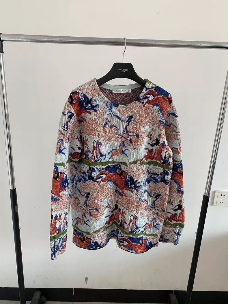 Dior Dior 17 SS Show Wizard of Oz Crew Neck Sweater 2503-Nextarr Size S / US 4 / IT 40 - 1 Thumbnail