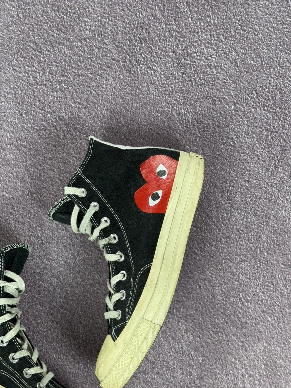 Comme des Garcons PLAY Converse x Play Comme Des Garcons High Top Sneakers Size US 9 / EU 42 - 3 Thumbnail
