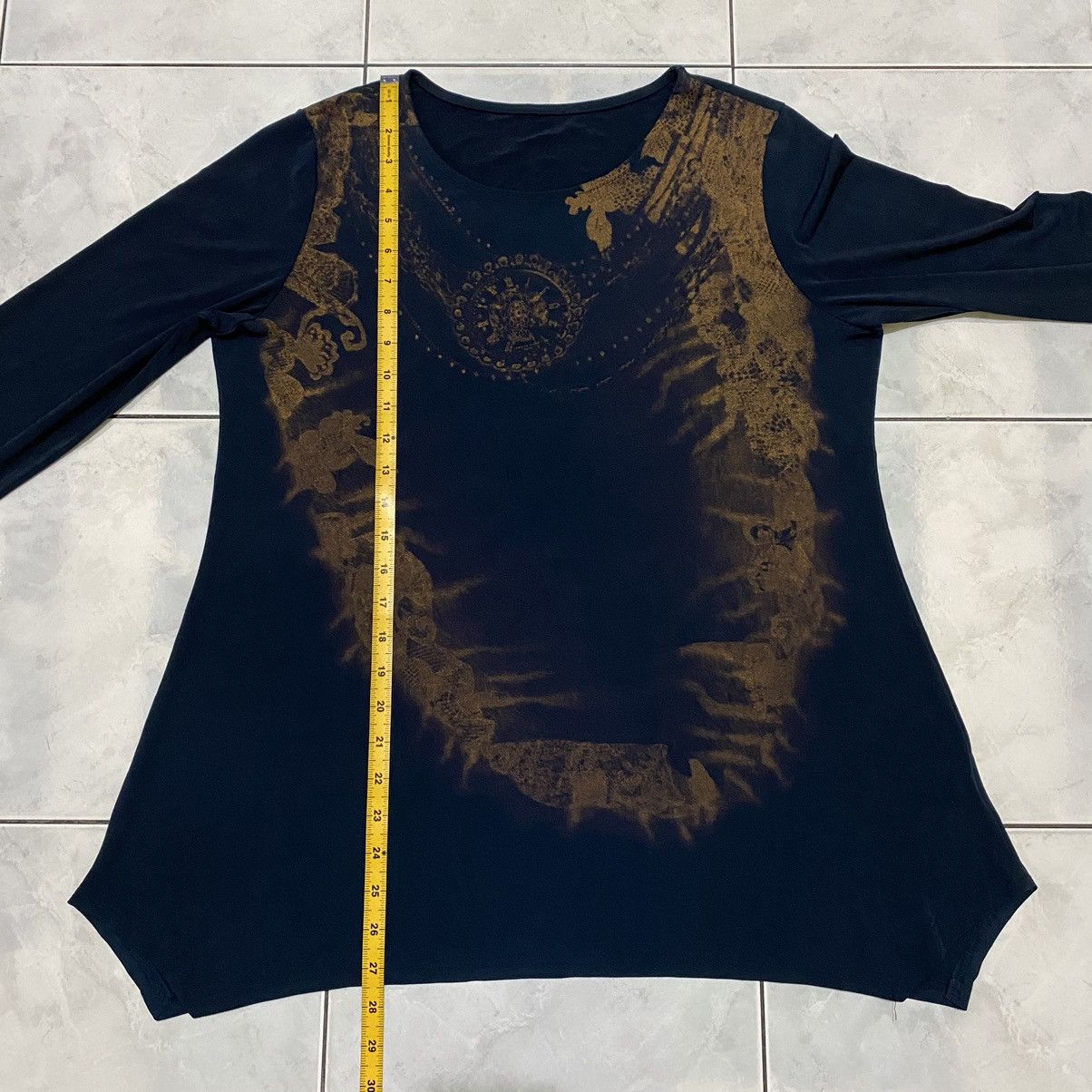 If Six Was Nine Japanese Jewel Chain Top GOA Style Longsleeves Tshirt Size L / US 10 / IT 46 - 17 Thumbnail