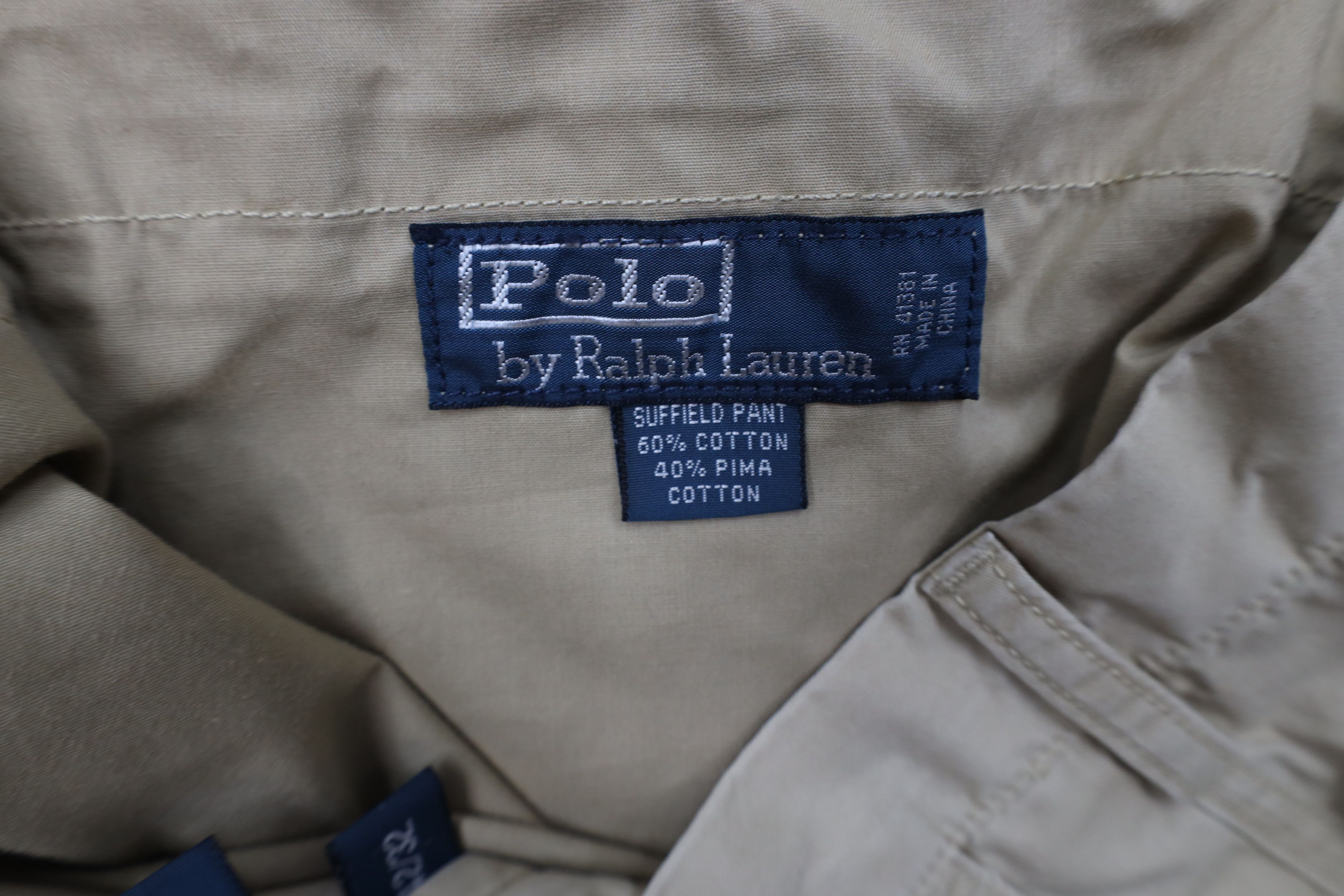 Ralph Lauren × Vintage Vintage Ralph Lauren Wide Leg Suffield Chino Pants Cotton Size US 42 / EU 58 - 7 Thumbnail